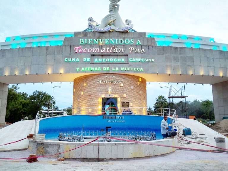 Tecomatlan Pue Water Music Fountain Project,Mexico مشروع النافورة الموسيقية