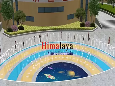 The Interactive Fountain Project Of The World Theme Park