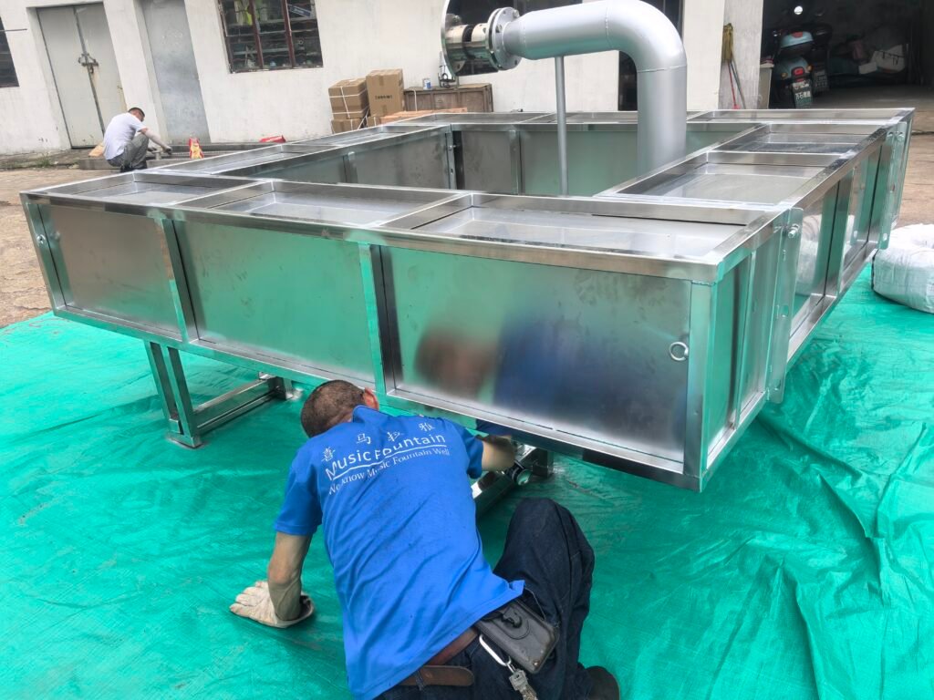 L'équipement de projection d'écran d'eau Himalaya est à nouveau exporté vers l'Allemagne 1 معدات عرض الشاشة المائية Water screen projection equipment проекционное оборудование для водных экранов