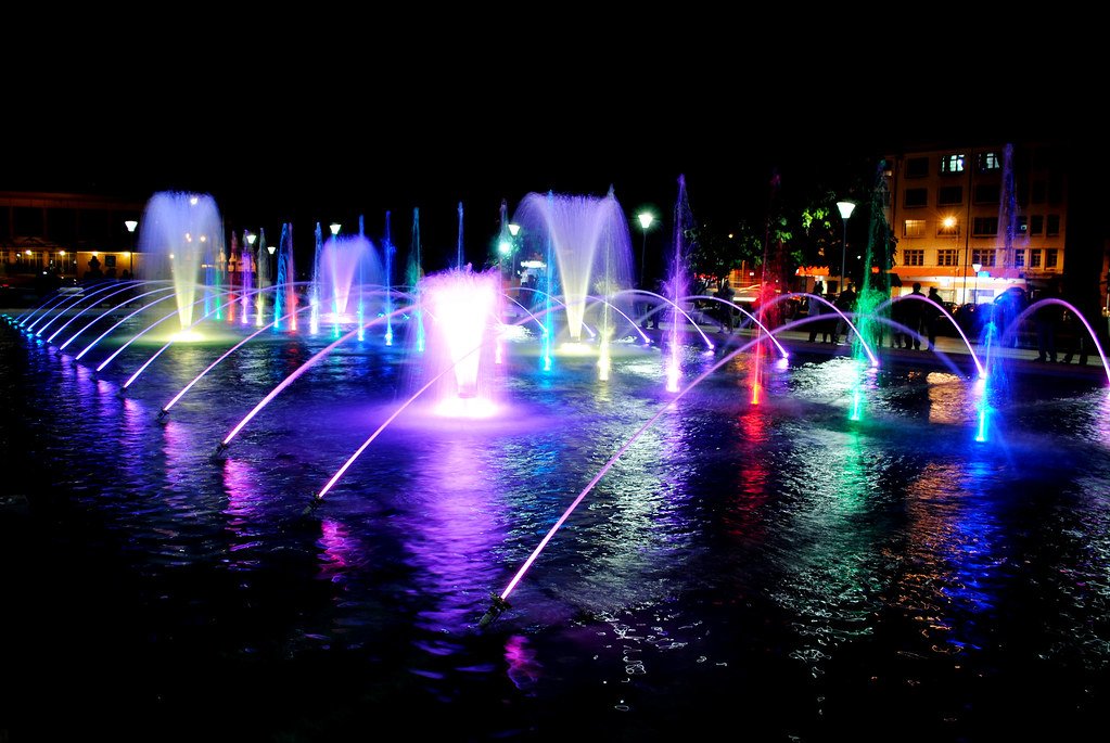 Chile dancing fountains